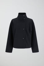 Dames peacoat met col