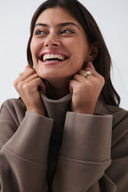 Dames peacoat met col