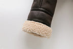Dames faux shearling jas