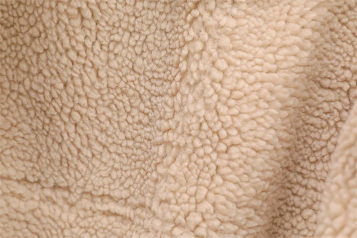 Dames faux shearling jas