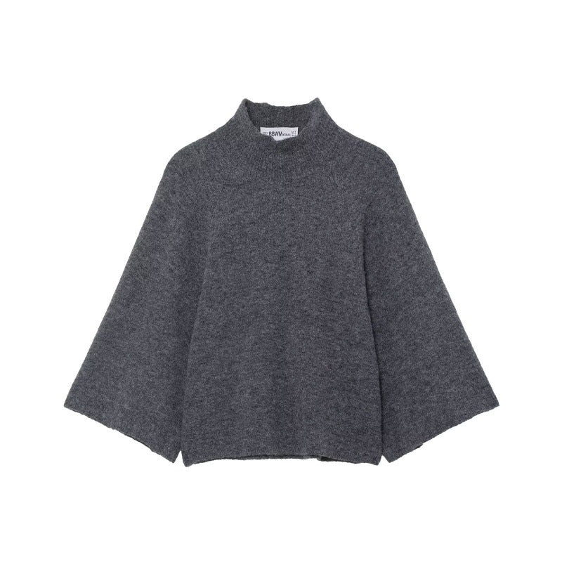 Knitted Dames Sweater Met Col