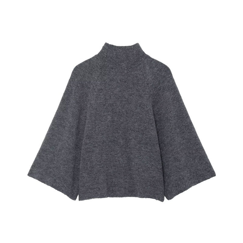 Knitted Dames Sweater Met Col