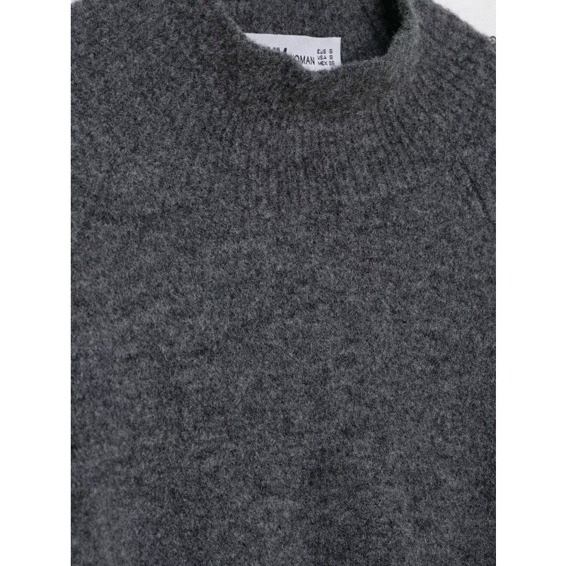 Knitted Dames Sweater Met Col